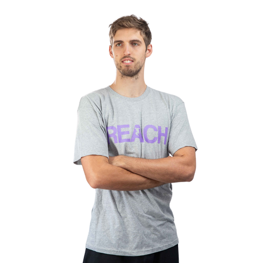 Reach Escape - Grey Purple Shirt